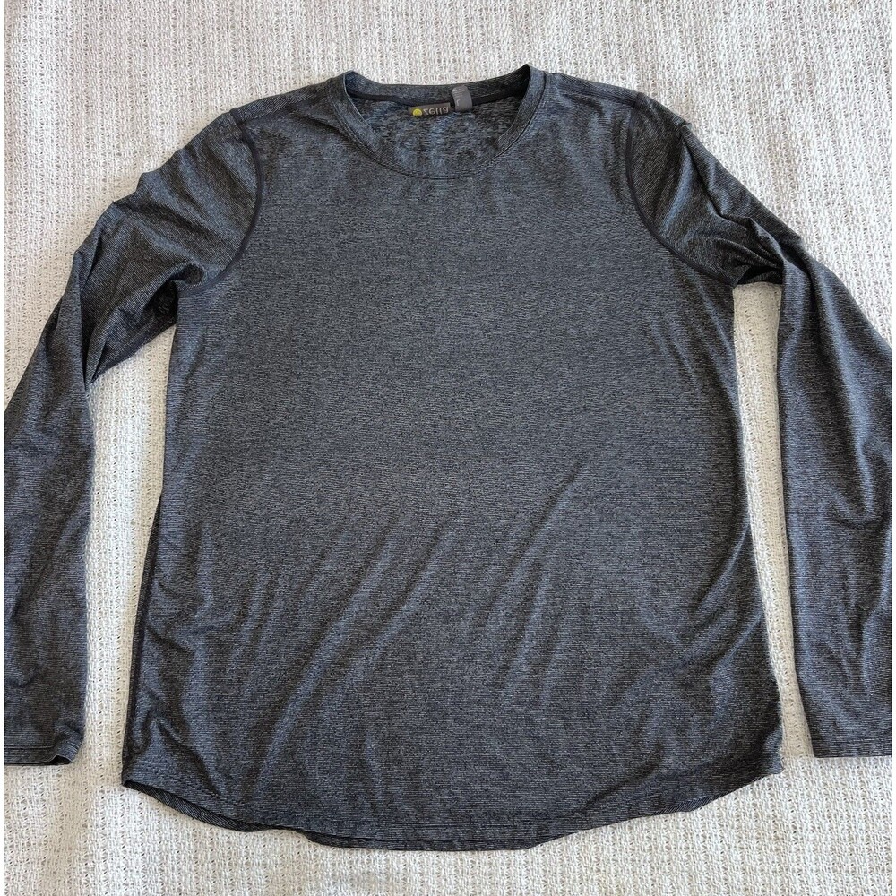 Zella Athletic Top Women's Size Large Gray Long Sleeve SM1